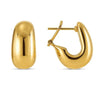 Fancy Omega Hoops | 14K Gold  Hoop Earrings DEEVE