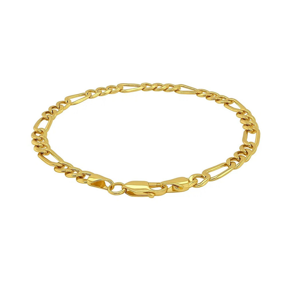 14K Yellow Gold Lite Figaro Bracelet