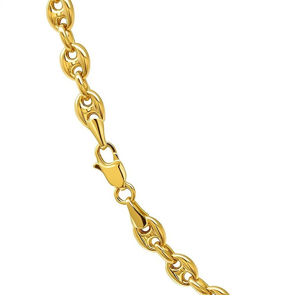 Puffed Mariner Link Chain in 14K Yellow Gold