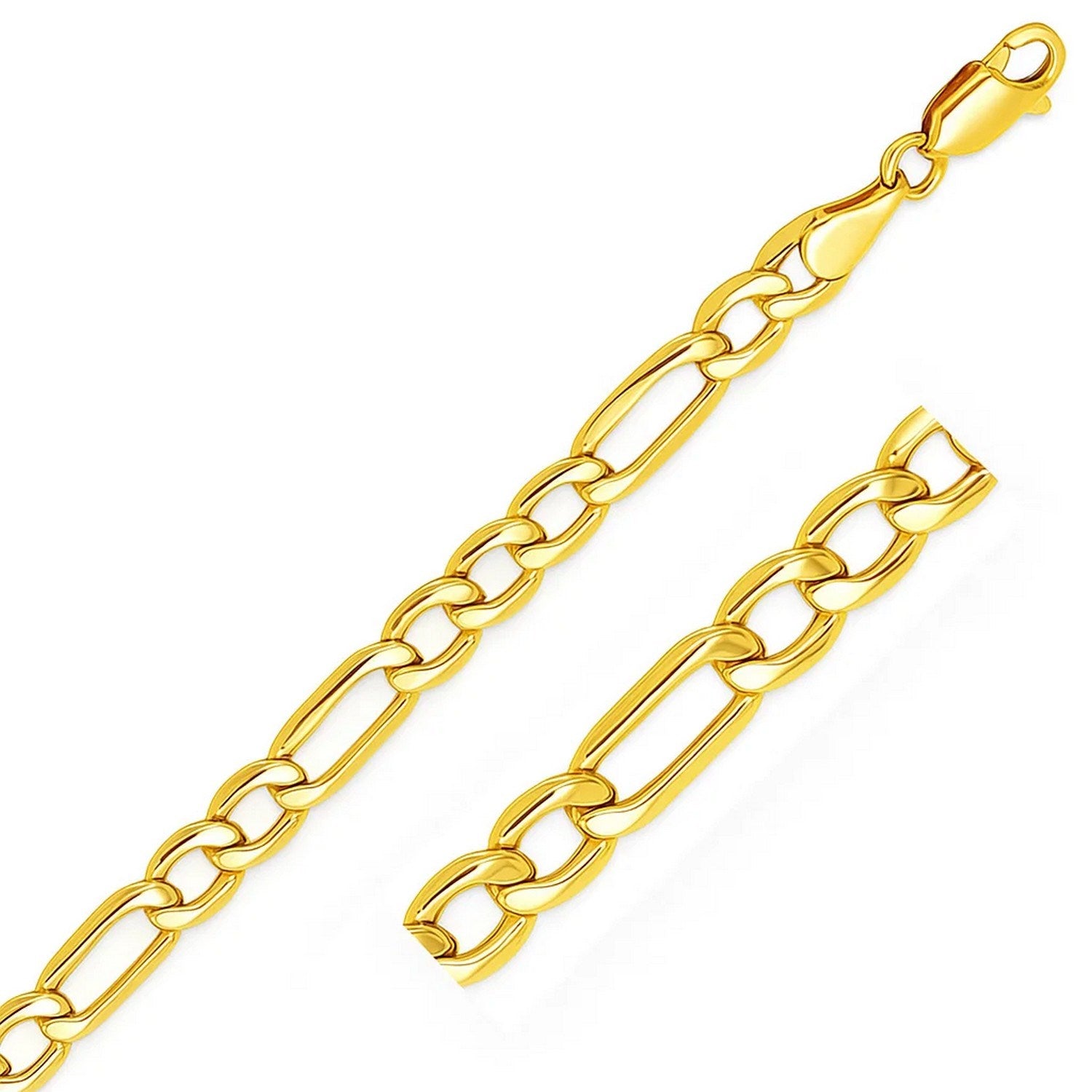 14K Yellow Gold Lite Figaro Bracelet
