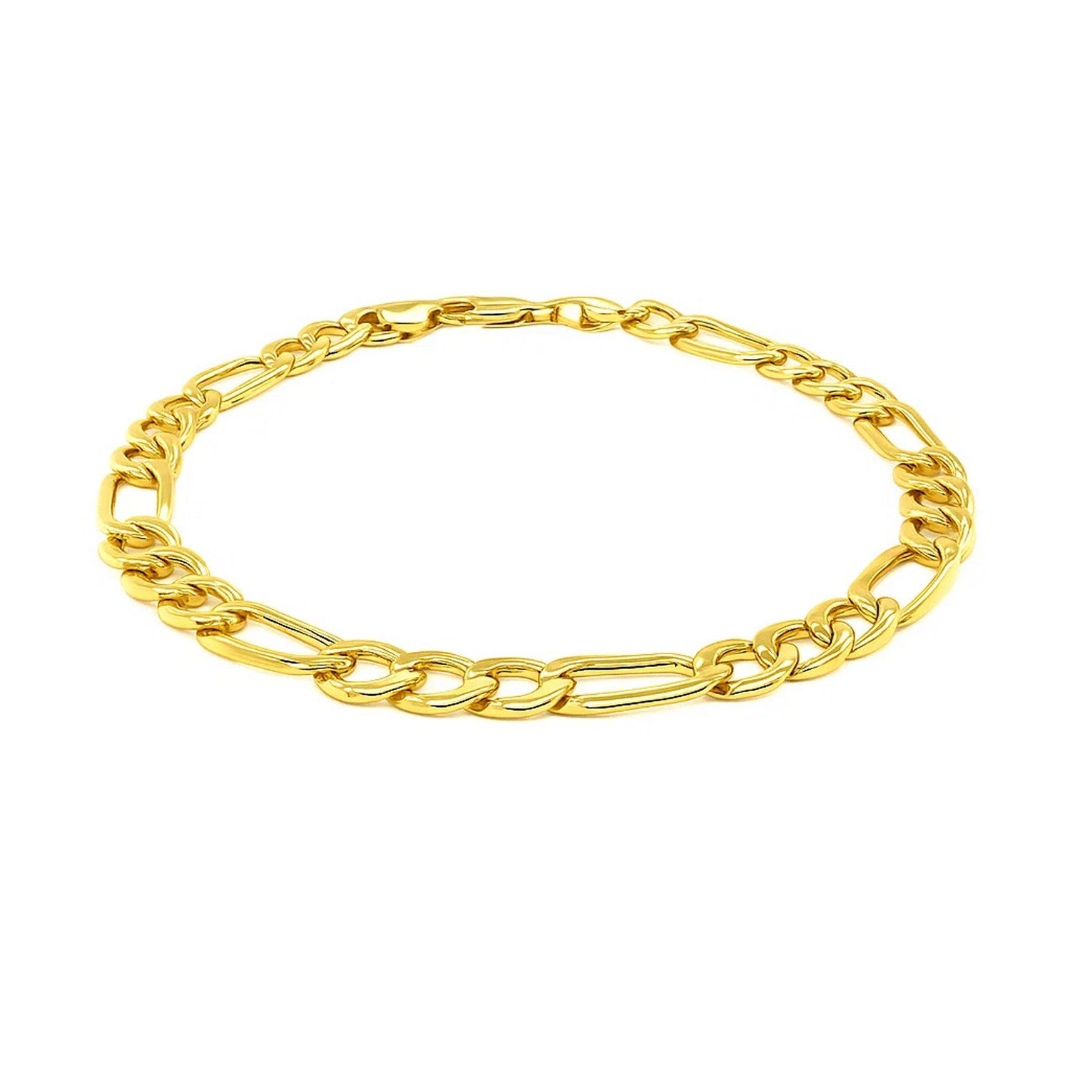 14K Yellow Gold Lite Figaro Bracelet