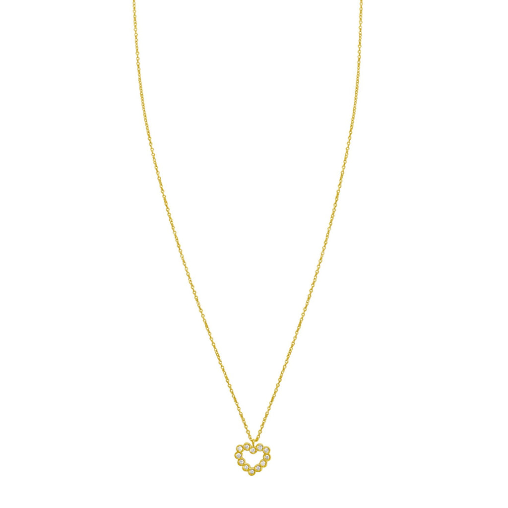 Petite Diamond Heart Necklace