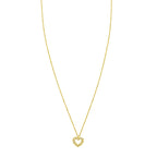 Petite Diamond Heart Necklace