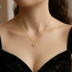 Petite Diamond Heart Necklace