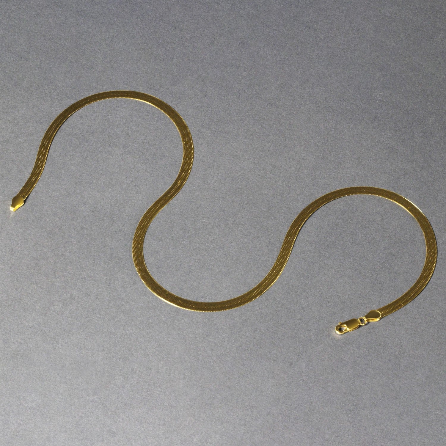14K Gold Herringbone Chain - 4.60mm Super Flex