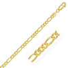 Solid Figaro Chain Necklace in 14K Yellow Gold | 6.00mm
