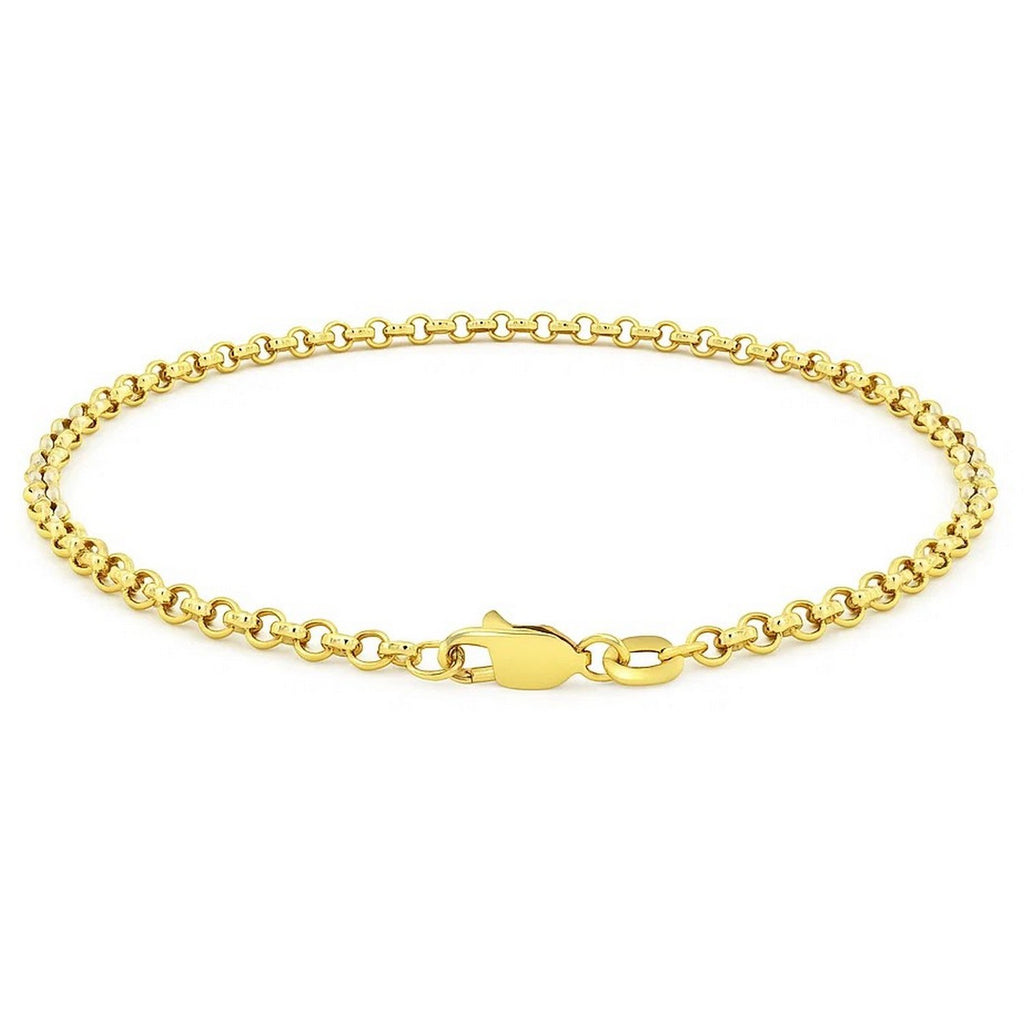 Rolo Bracelet in 14K Yellow Gold