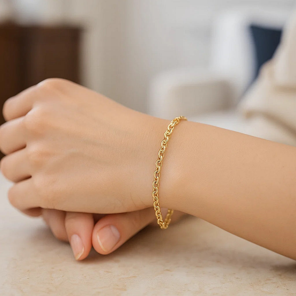 Rolo Bracelet in 14K Yellow Gold