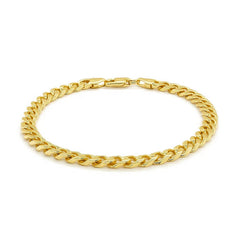 Solid Miami Cuban Bracelet in 14K Yellow Gold, 6.00mm