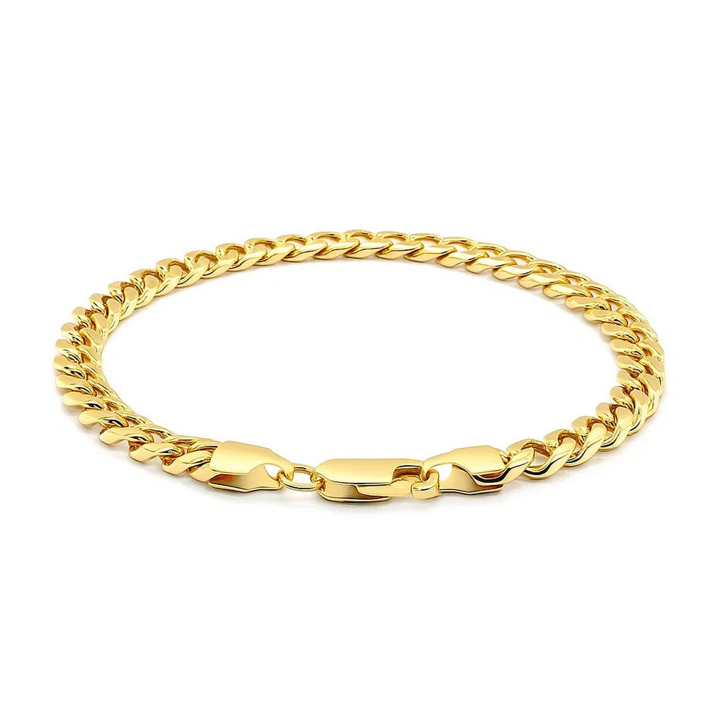 Solid Miami Cuban Bracelet in 14K Yellow Gold | 6.00mm