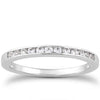 Channel Set Diamond Wedding Band in 14K White Gold | 1/3 round