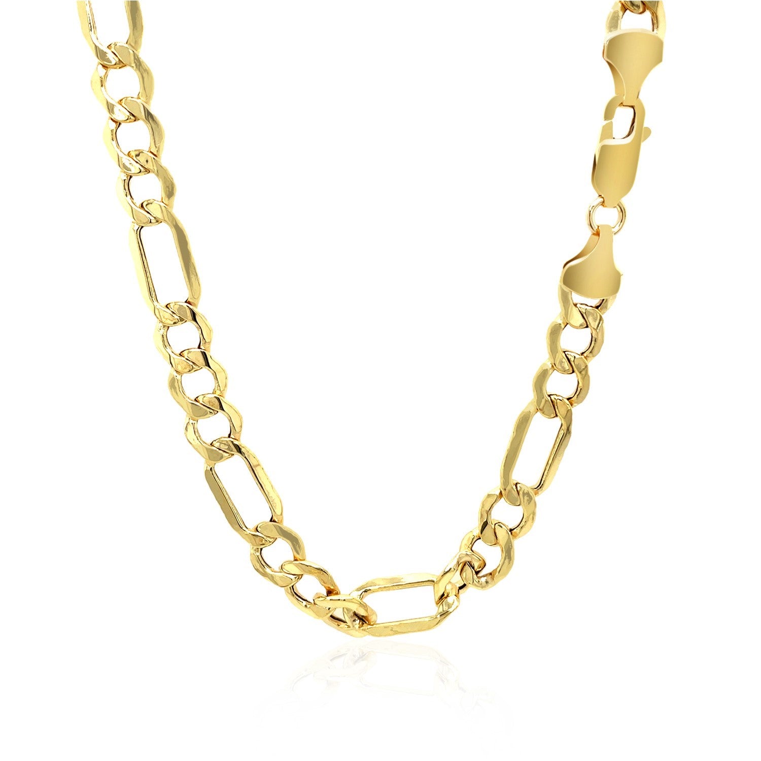 Figaro Chain Necklace in 14K Yellow Gold - 6.60mm
