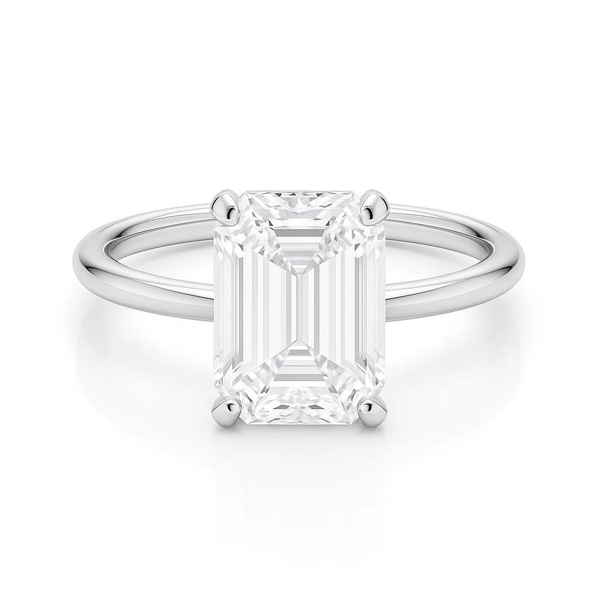5ct Emerald Lab Grown Diamond Ring | 14K Gold | Canada