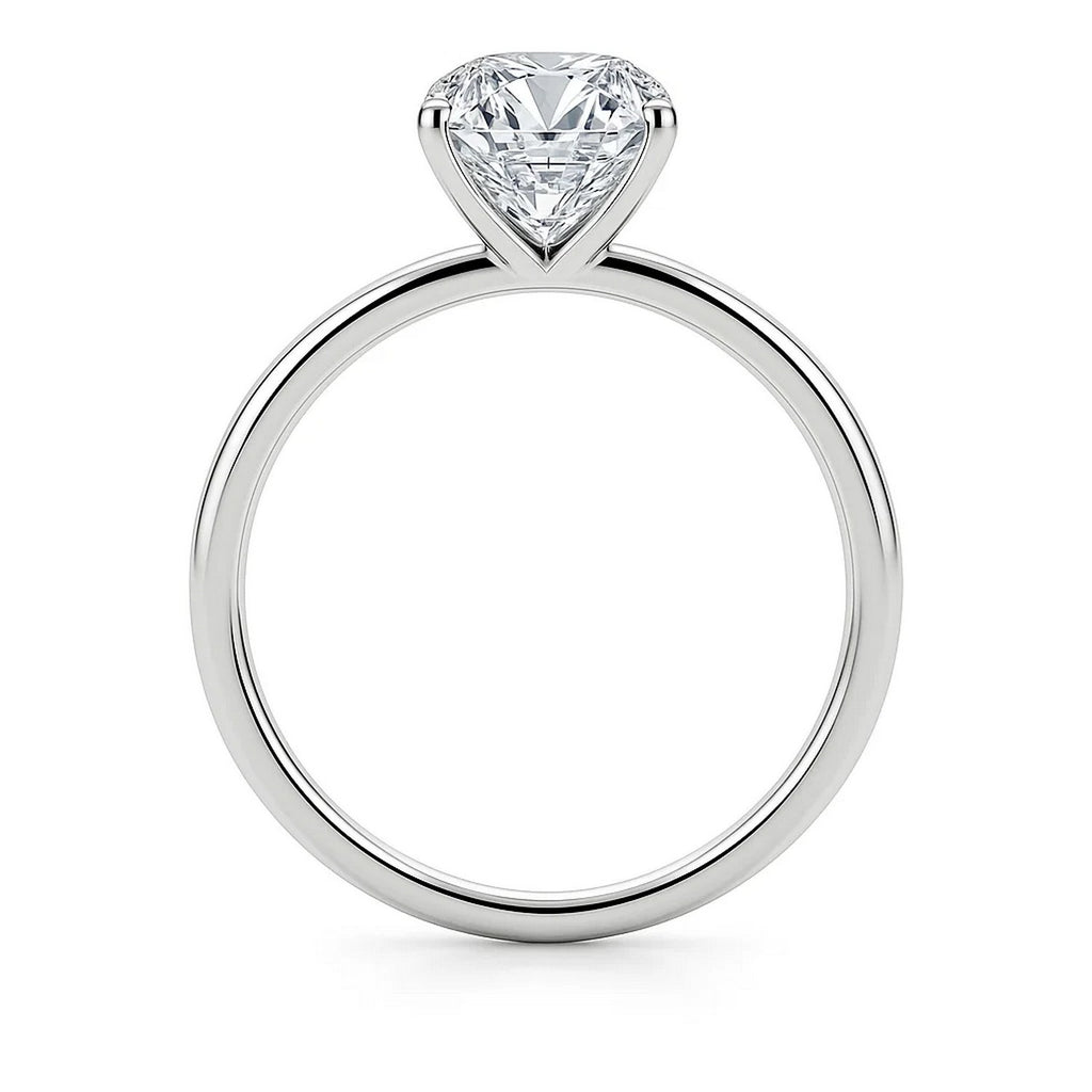 5ct Emerald Lab Grown Diamond Ring | 14K Gold