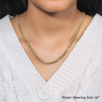 Light Weight Wheat Chain in 14K Yellow Gold