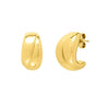 Puffed Up Split Hoop Earrings | 14K Gold  Hoop Earrings DEEVE