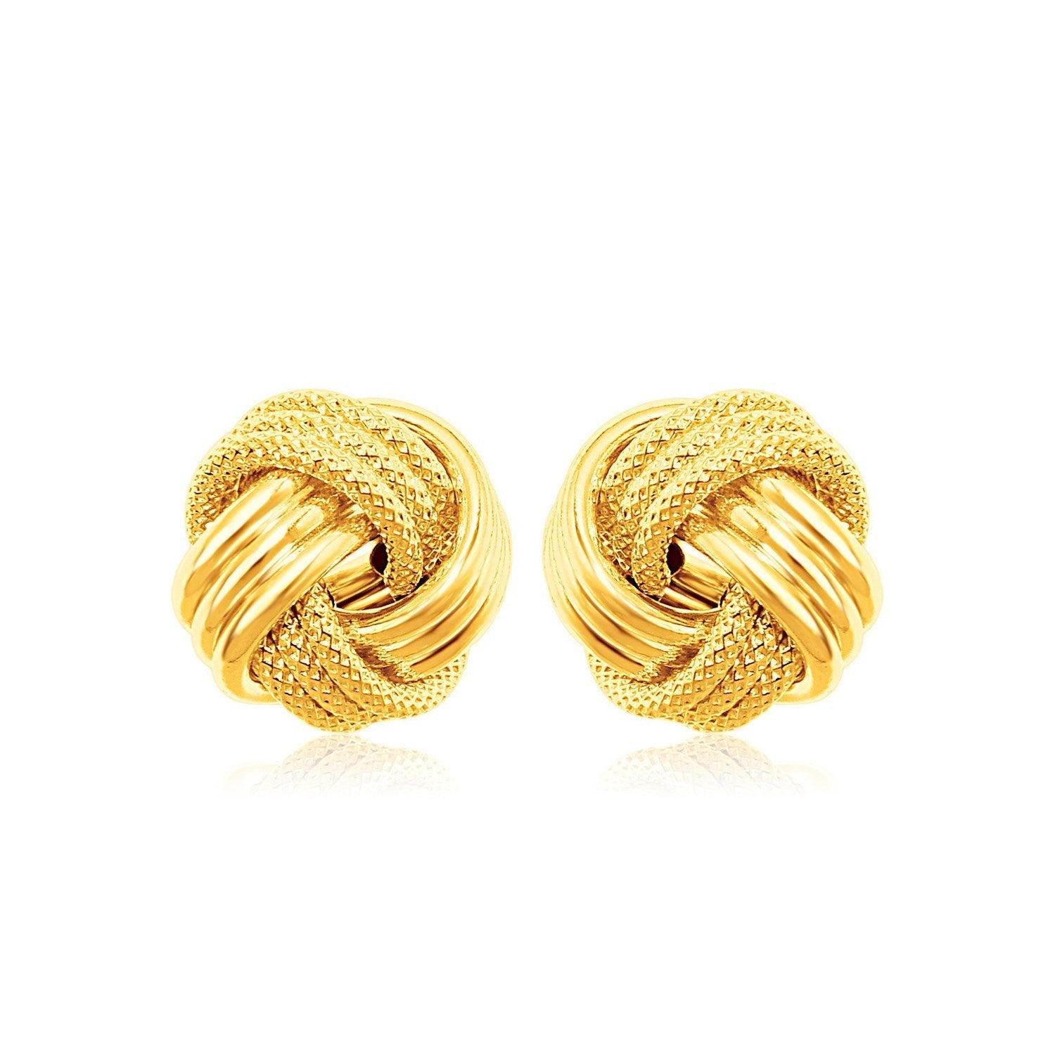 Texture Love Knot Earrings