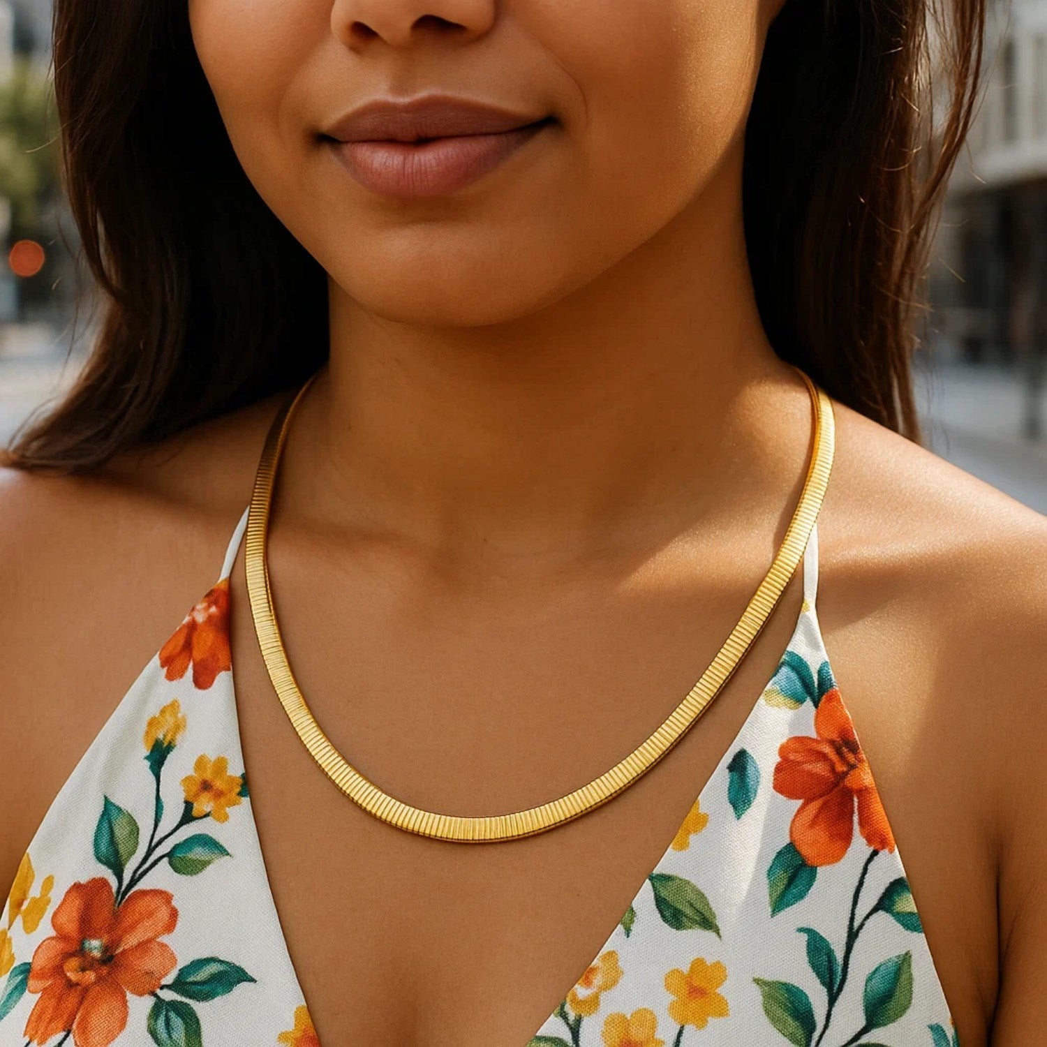 Reversible Omega Necklace