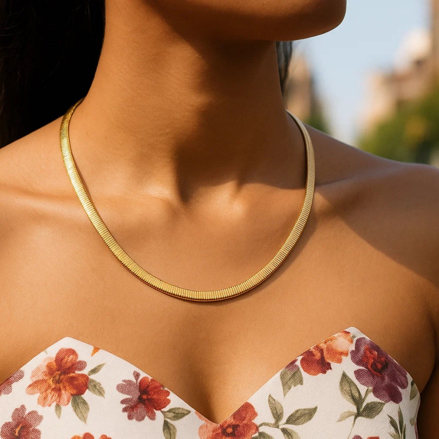 Reversible Omega Necklace