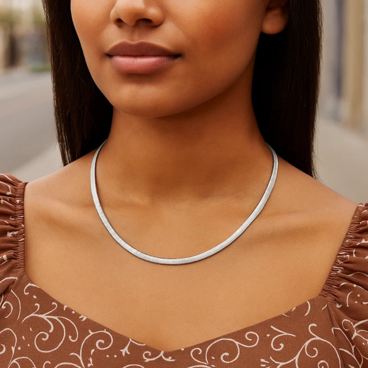 Reversible Omega Necklace