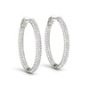 Diamond Hoop Double Sided Earrings | 14K Gold  Earrings DEEVE