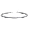 Detail view of 2.00 ct lab-grown diamond tennis bracelet in 14K White Gold, four-prong setting — DEEVE
