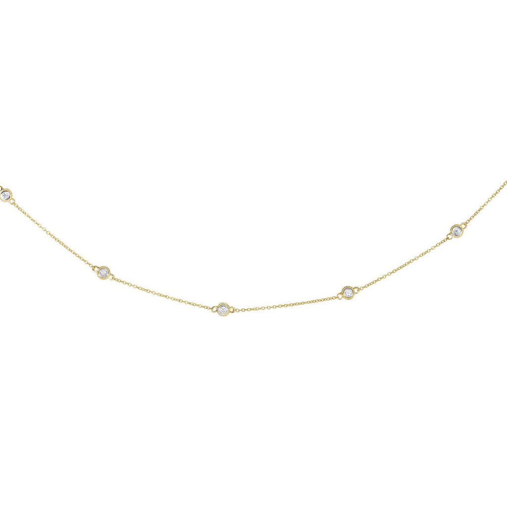 Diamond Station Necklace | 18'