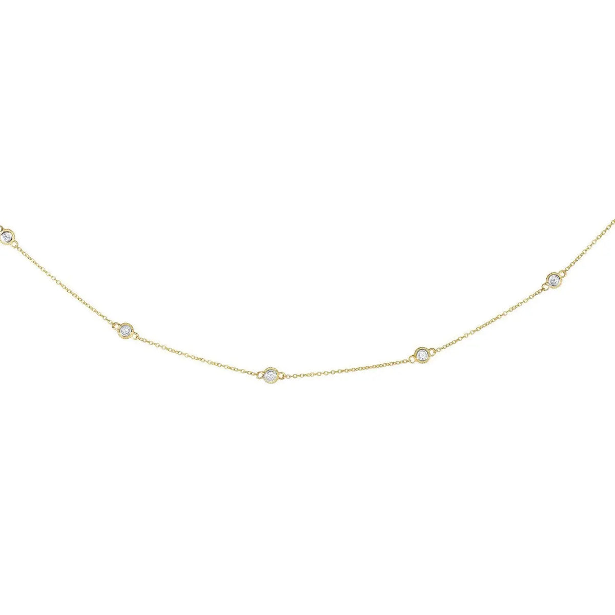 Diamond Station Necklace | 18'  Choker DEEVE