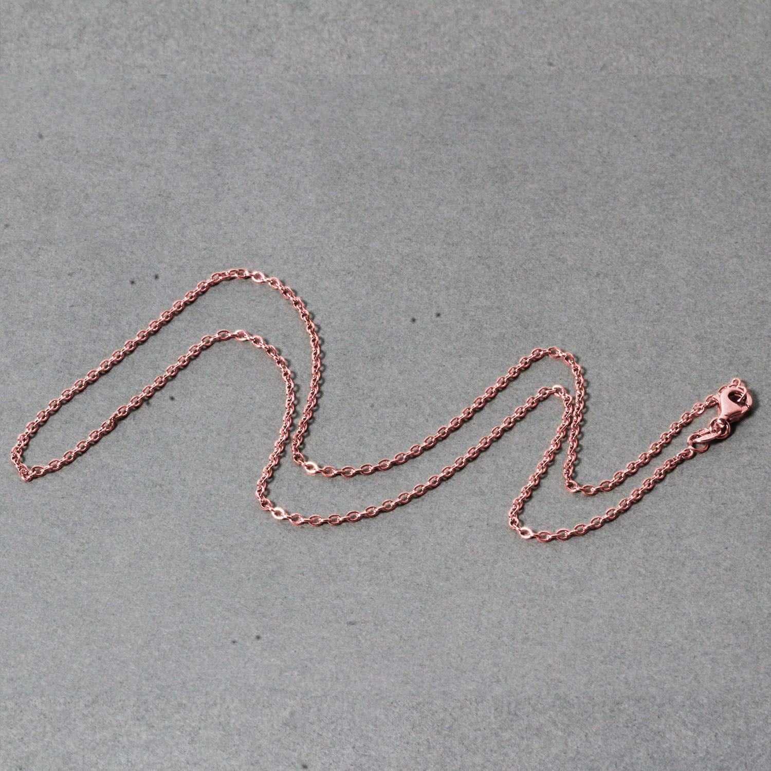 Oval Cable Link Chain in 18K Rose Gold | 1.50mm