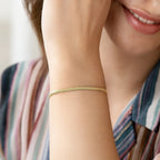 Oval Snake Chain Bracelet in 14K Yellow Gold