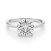 3.ct Cushion Cut Lab Grown Diamond Solitaire Ring in 14K White Gold | IGI Certified