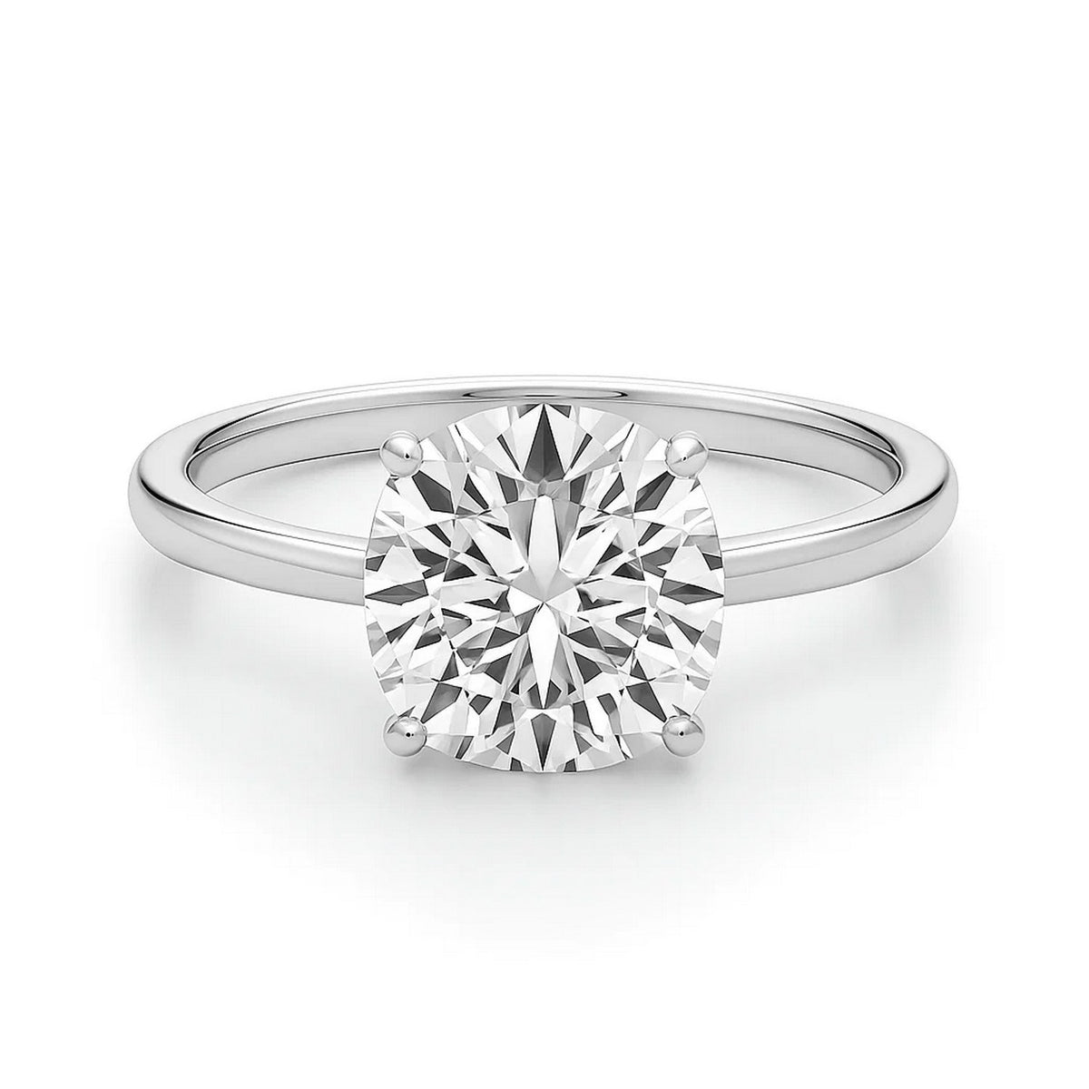 3ct Cushion Lab Grown Diamond Ring | 14K Gold | Canada