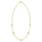 Diamond Link Paperclip Necklace