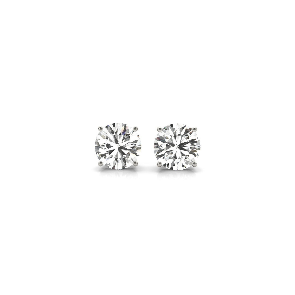 1.50 ct lab-grown diamond stud earrings in 14K gold, IGI certified — DEEVE