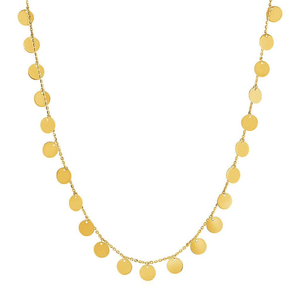 Polished Disc Necklace