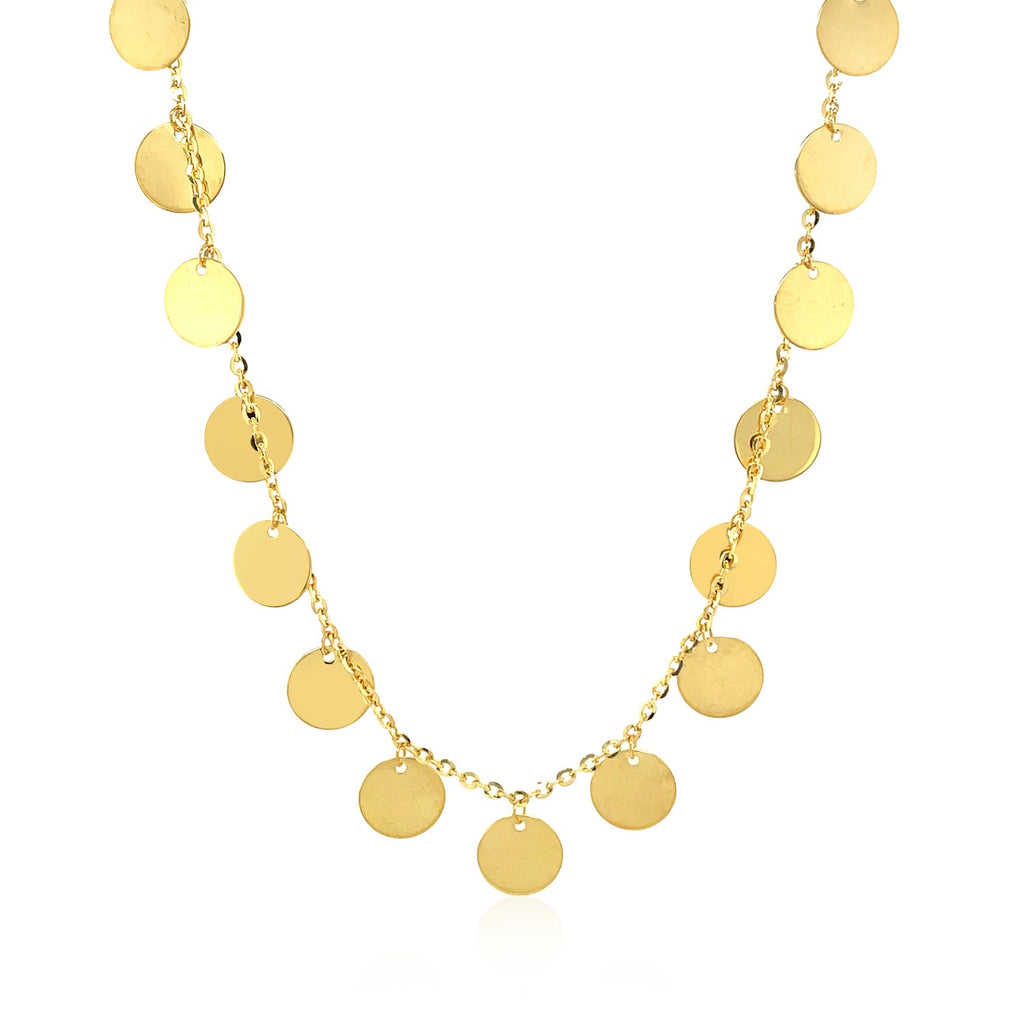 Polished Disc Necklace