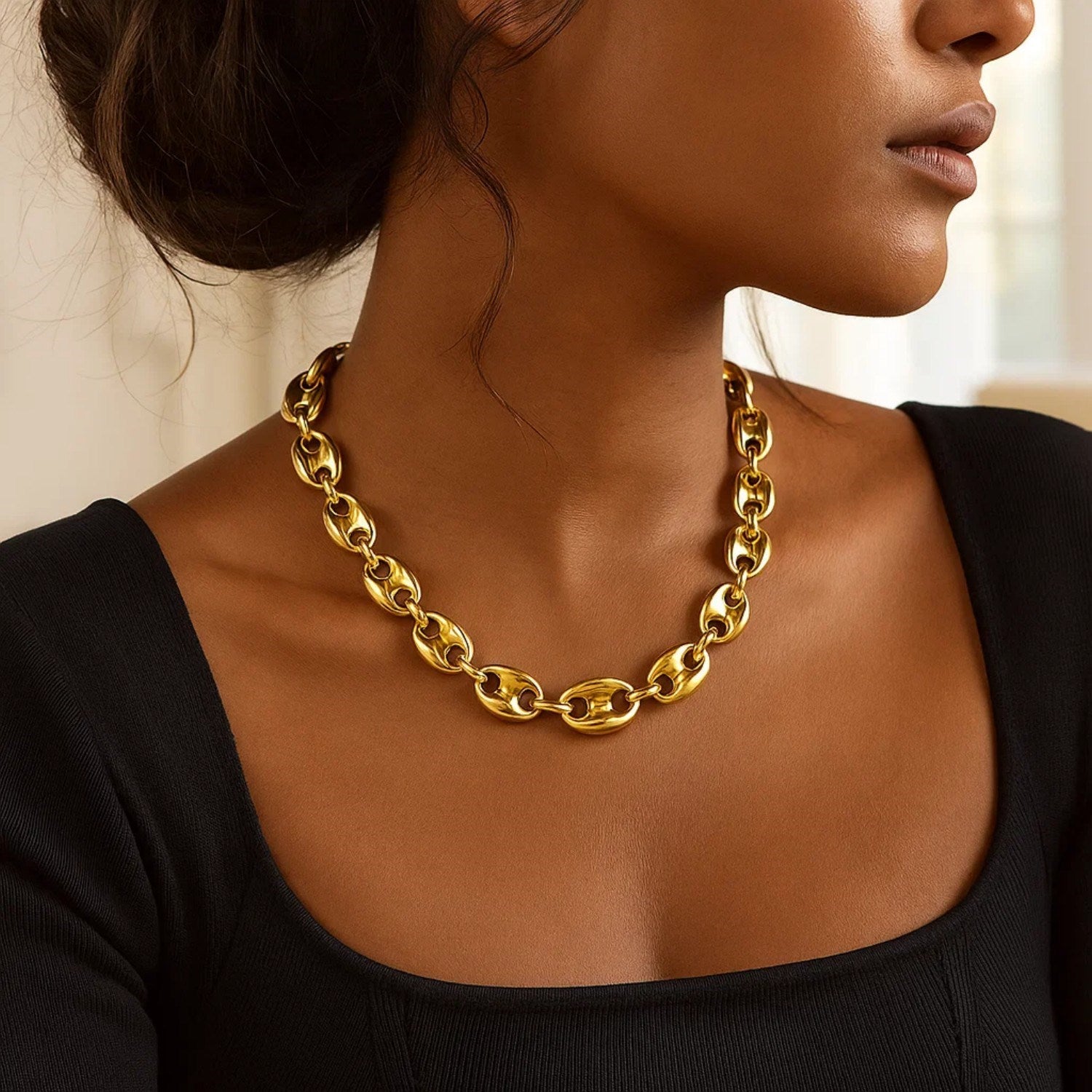 Mariner Link Necklace  12mm