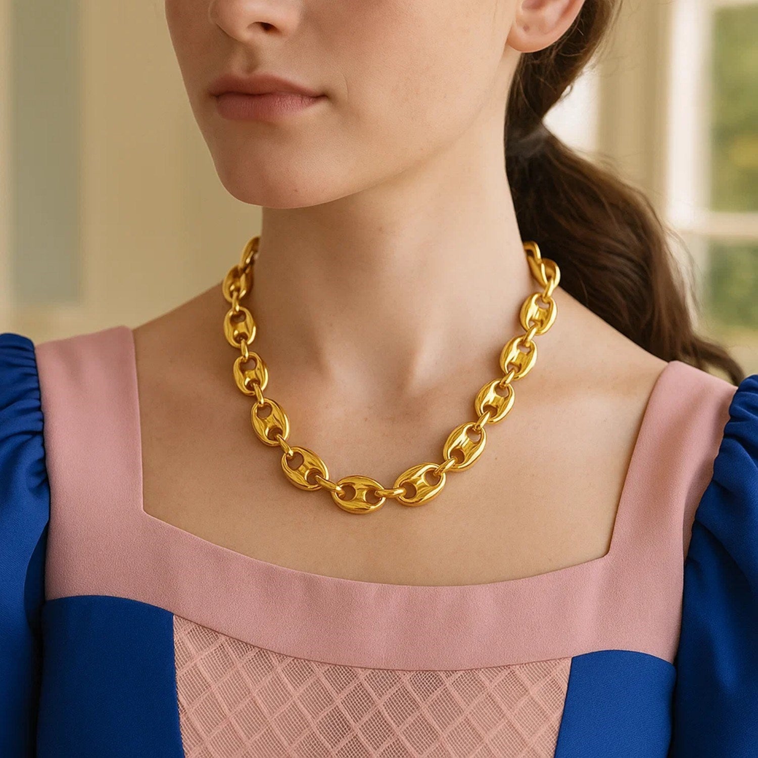 Mariner Link Necklace  12mm