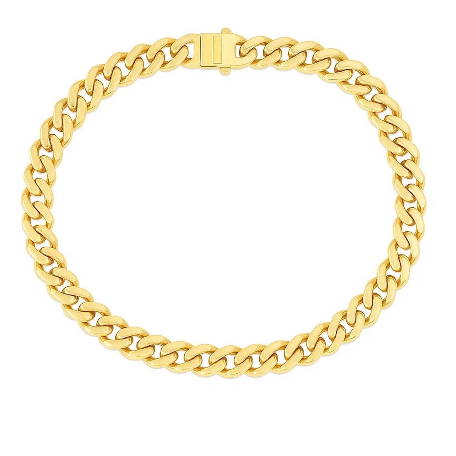 Miami Cuban Chain Bracelet in 14K Yellow Gold