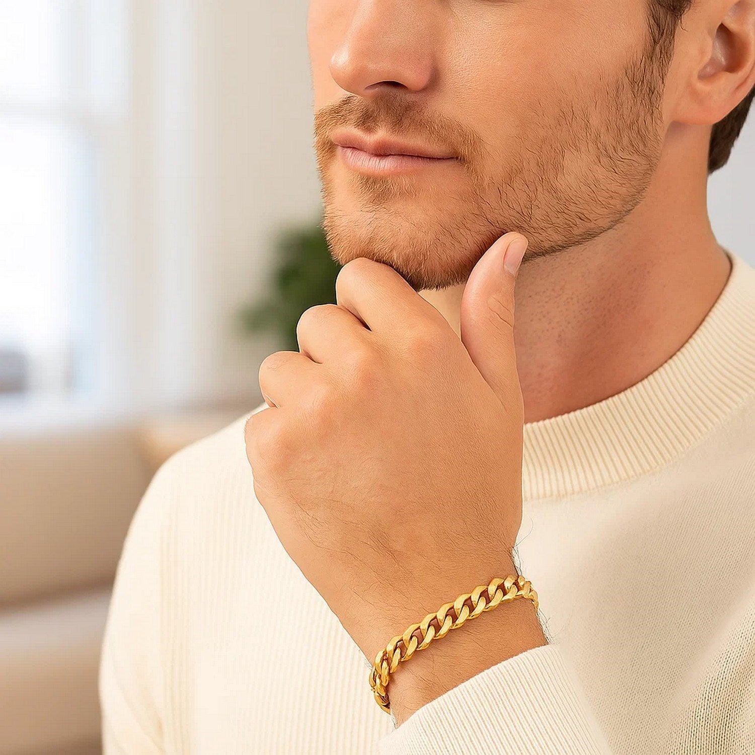 Miami Cuban Chain Bracelet in 14K Yellow Gold