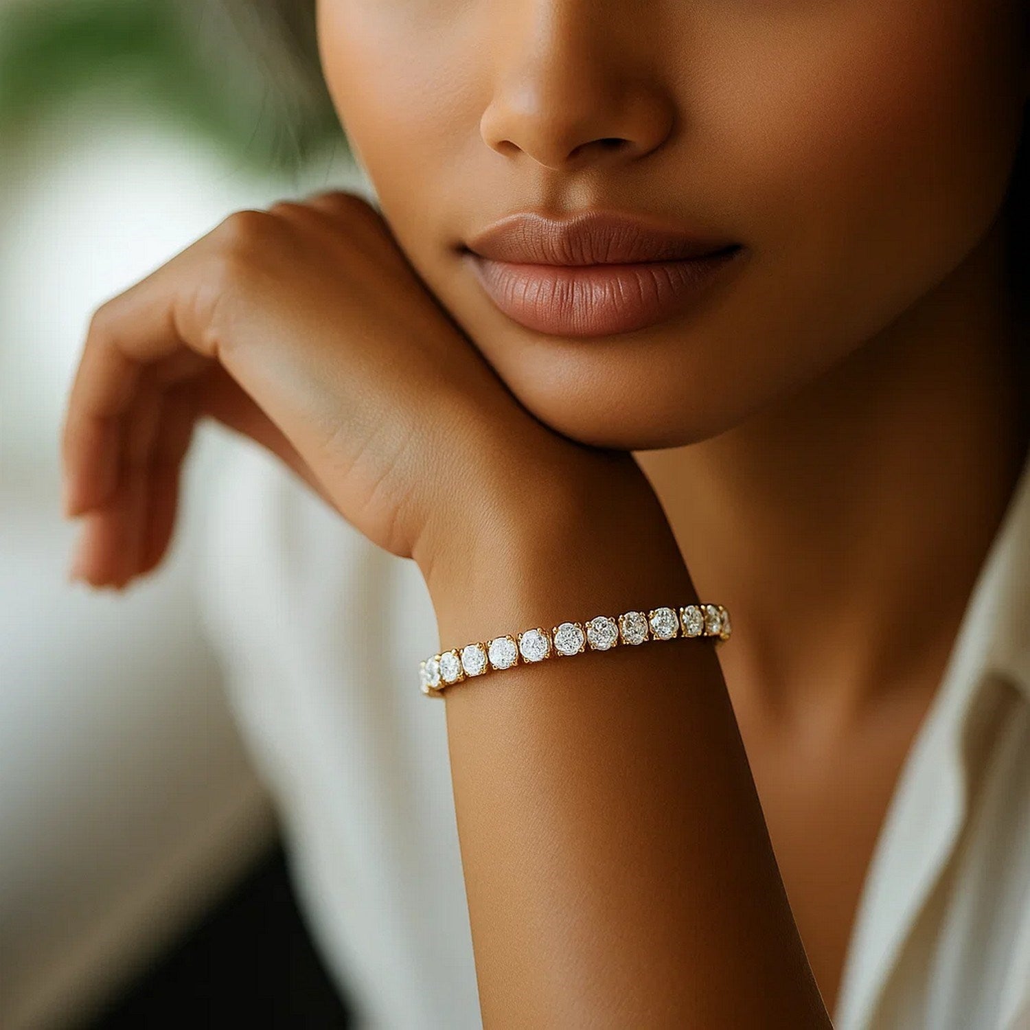 Diamond Tennis Bracelet (7 cctw F/G  VS2/SI1)