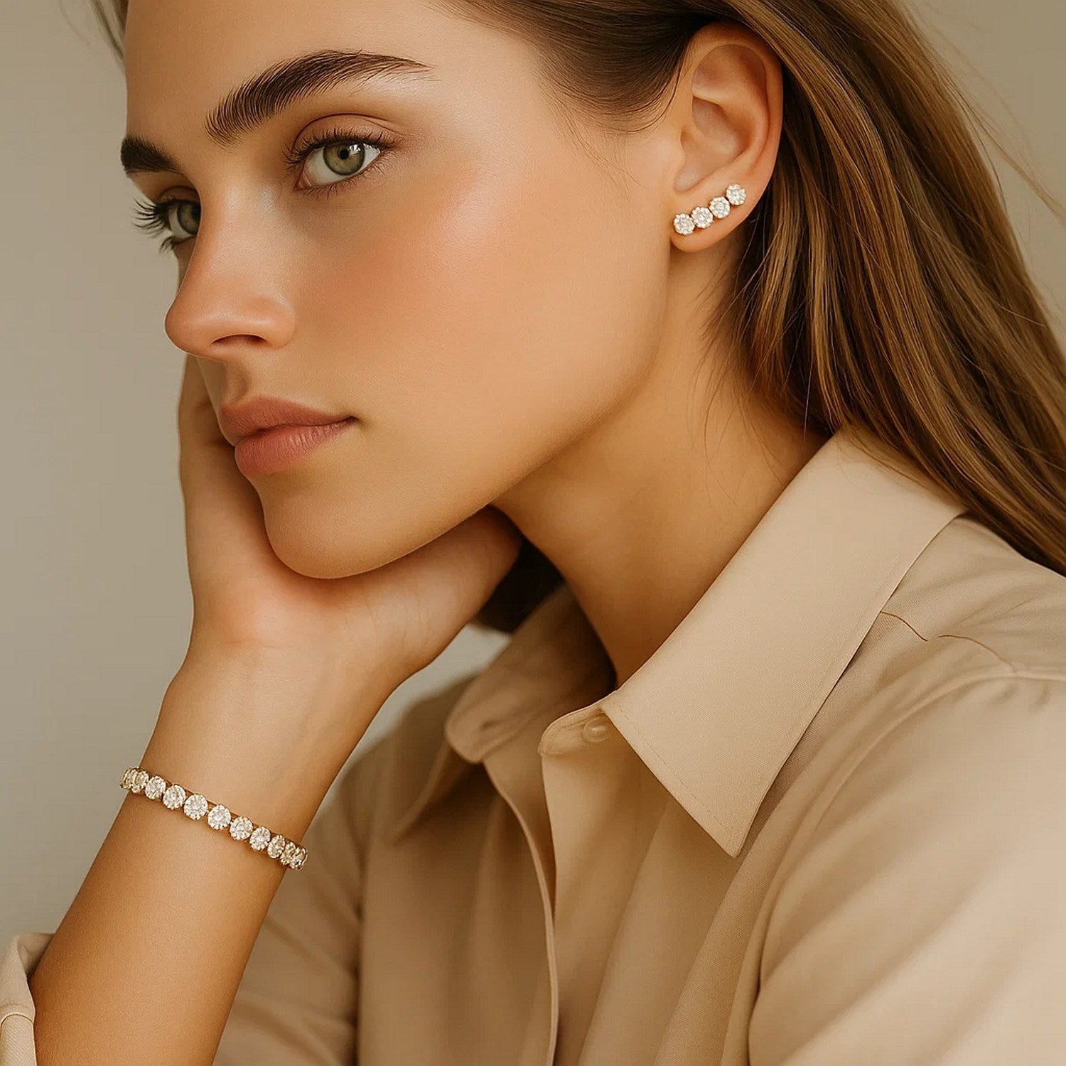 Diamond Tennis Bracelet (7 cctw F/G  VS2/SI1)