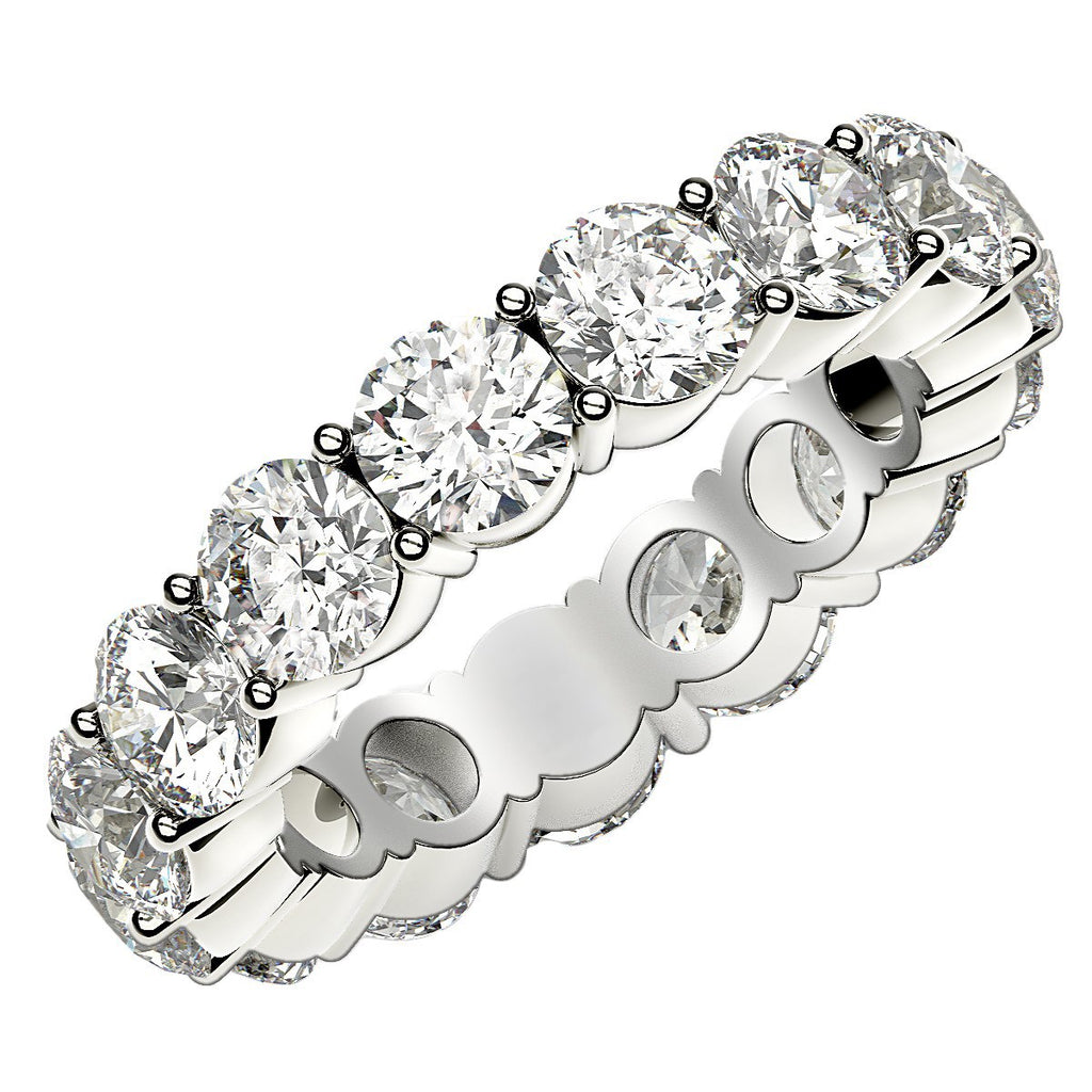 Lab Grown Diamond Eternity Ring in 14K White Gold - 5.00ct