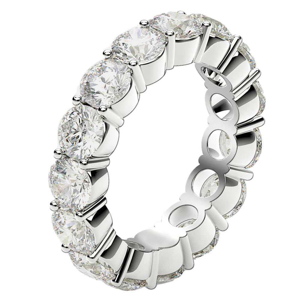 Lab Grown Diamond Eternity Ring in 14K White Gold - 5.00ct