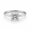 1.50.ct Cushion Cut Lab Grown Diamond Solitair Ring In 14K White Gold | IGI Certified