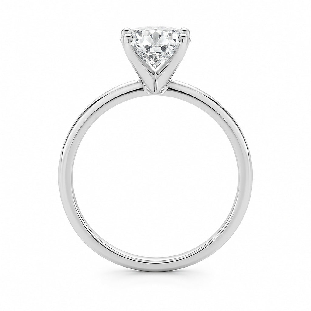 1.5ct Cushion Lab Grown Diamond Ring | 14K Gold