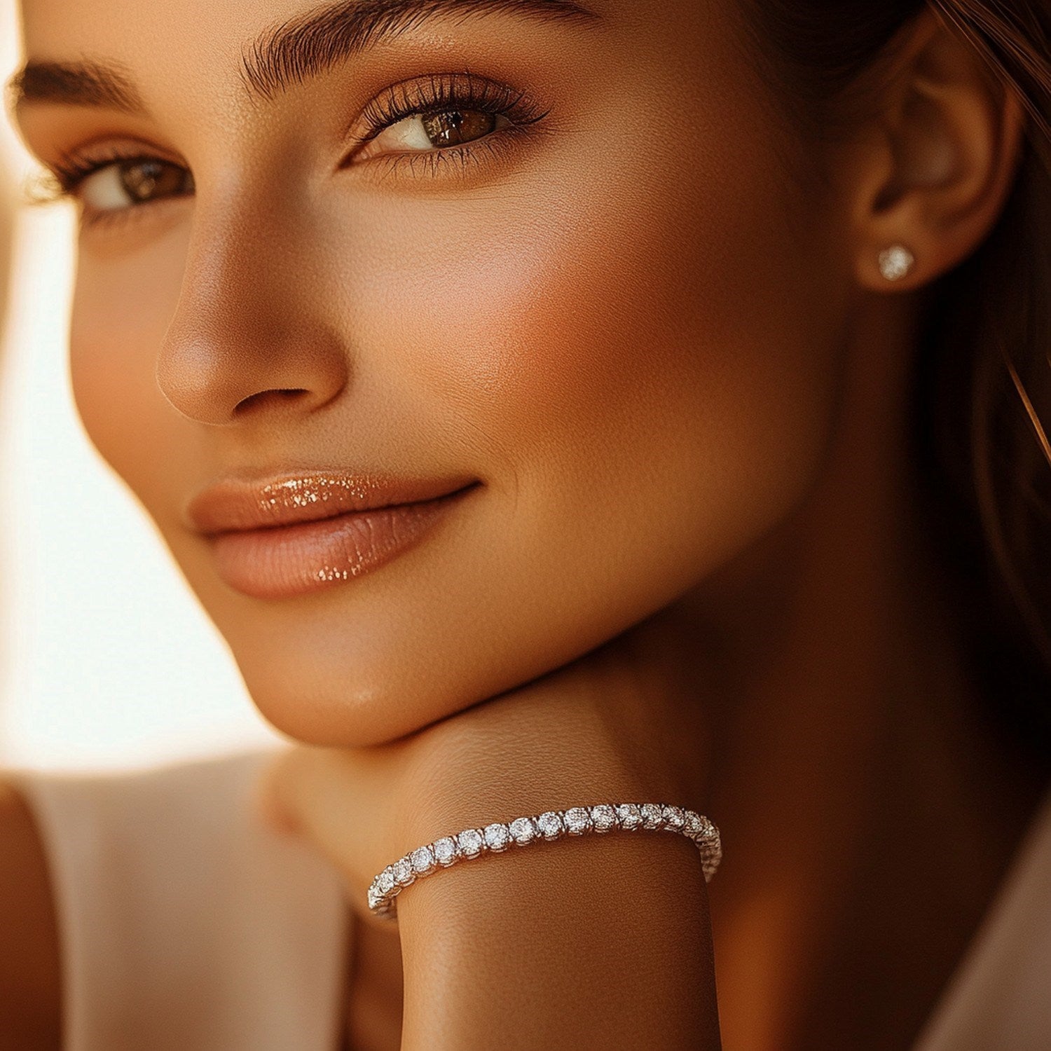 Diamond Tennis Bracelet (7 cctw F/G  VS2/SI1)