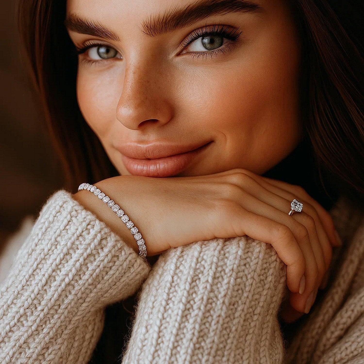 Diamond Tennis Bracelet (5 cctw  F/G  VS2/SI1)