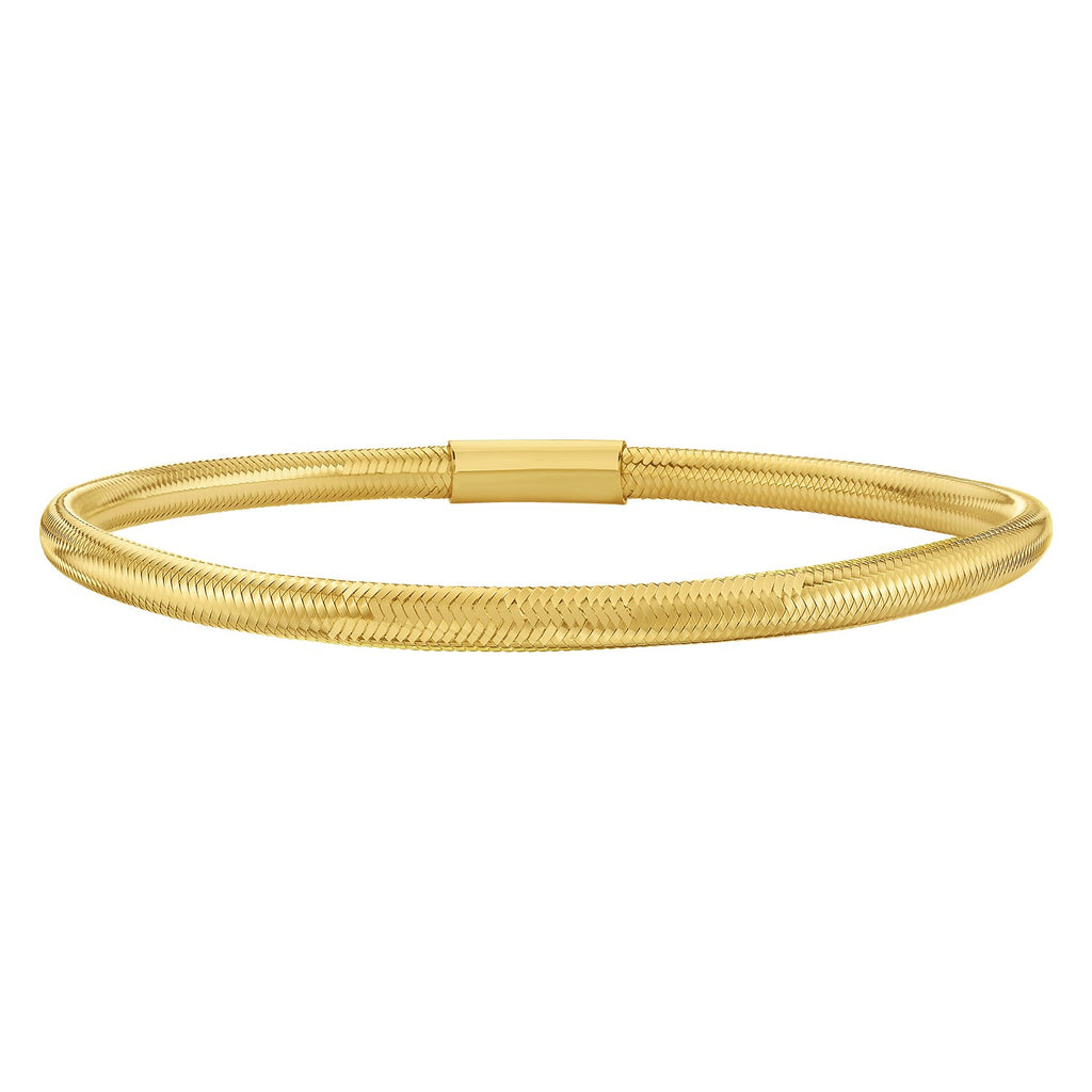 Small Stretch Mesh Bracelet in 14K Yellow Gold