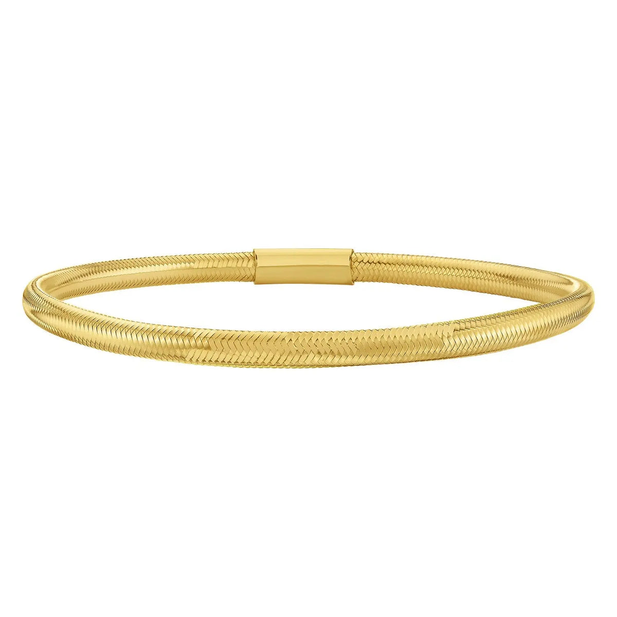 Small Stretch Mesh Bracelet in 14K Yellow Gold  Mesh Bracelets DEEVE
